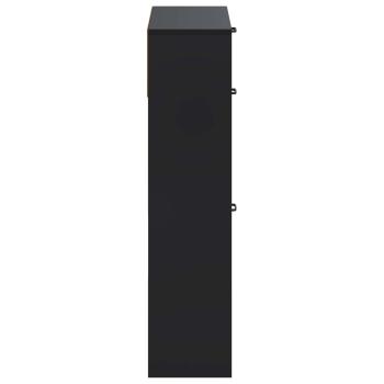 Schuhschrank UTRECHT 78 x 24 x 100 cm Holzwerkstoff Schwarz