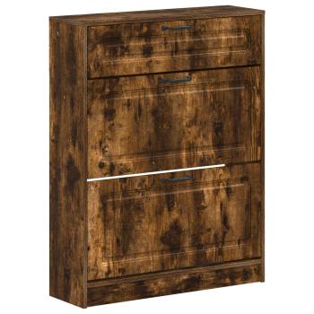 ARDEBO.de - Schuhschrank UTRECHT 78 x 24 x 100 cm Holzwerkstoff