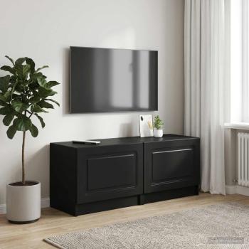 ARDEBO.de - TV-Schrank Schwarz Holzwerkstoff