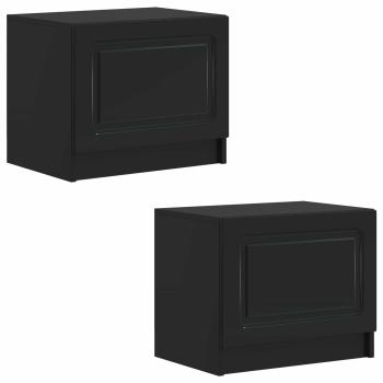 TV-Schrank Schwarz Holzwerkstoff