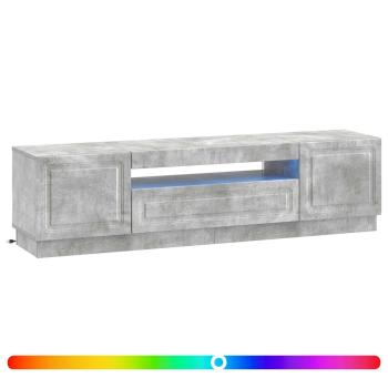 LED-TV-Schrank Betongrau Holzwerkstoff