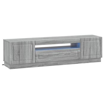 LED-TV-Schrank Sonoma-Grau Holzwerkstoff