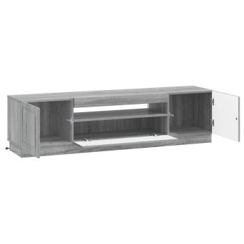 LED-TV-Schrank Sonoma-Grau Holzwerkstoff