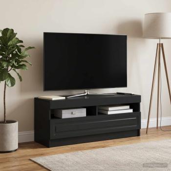 ARDEBO.de - LED-TV-Schrank Schwarz Holzwerkstoff