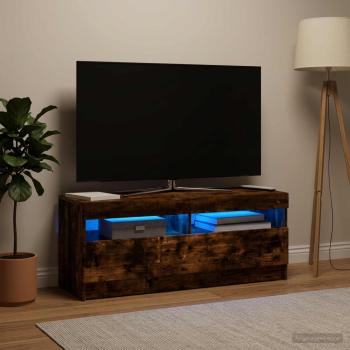 LED-TV-Schrank Raucheiche Holzwerkstoff