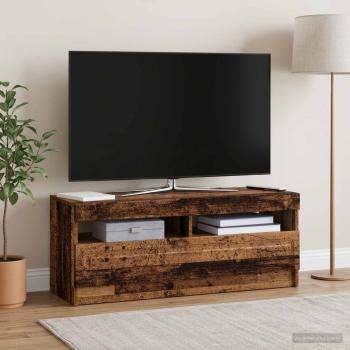 ARDEBO.de - LED-TV-Schrank Altholz Holzwerkstoff