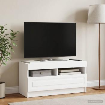 LED-TV-Schrank Weiß Holzwerkstoff
