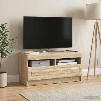 ARDEBO.de - LED-TV-Schrank Sonoma-Eiche Holzwerkstoff