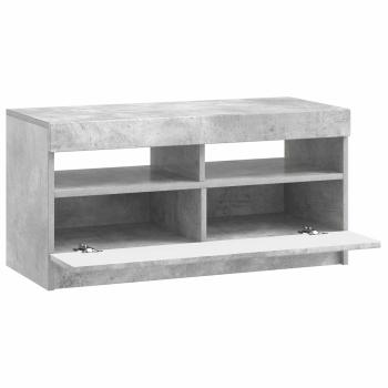 LED-TV-Schrank Betongrau Holzwerkstoff