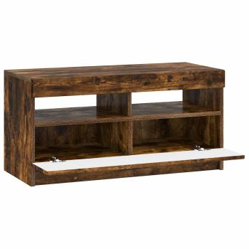 LED-TV-Schrank Raucheiche Holzwerkstoff