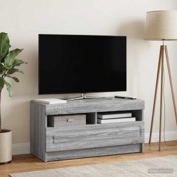ARDEBO.de - LED-TV-Schrank Sonoma-Grau Holzwerkstoff