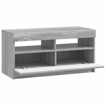 LED-TV-Schrank Sonoma-Grau Holzwerkstoff