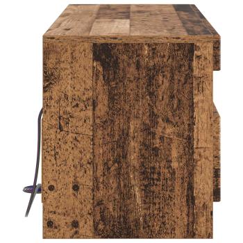 LED-TV-Schrank Altholz Holzwerkstoff