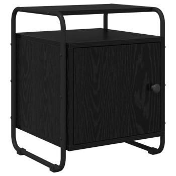 Nachttisch 2 Stk. Schwarze Eiche Holzwerkstoff