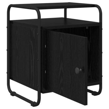 Nachttisch 2 Stk. Schwarze Eiche Holzwerkstoff