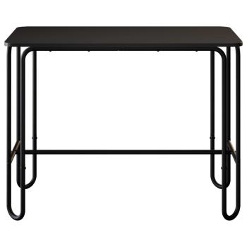 Esstisch 100 x 50 x 75 cm Holzwerkstoff Schwarz Rechtwinklig