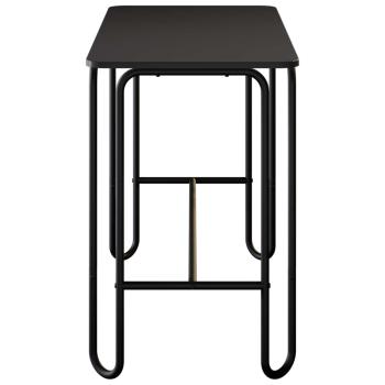Esstisch 100 x 50 x 75 cm Holzwerkstoff Schwarz Rechtwinklig