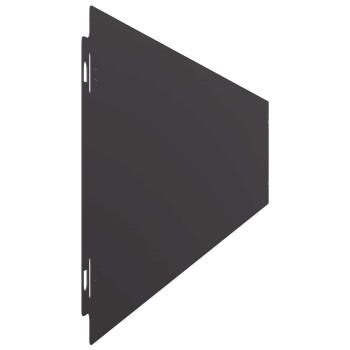 Rasenkante 30 stk. 15 x 103 cm Stahl Schwarz
