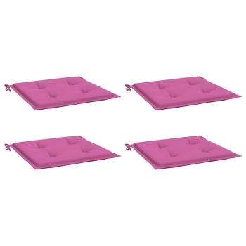 Gartenstuhl-Kissen 4 Stk. Rosa 50x50x3 cm Stoff
