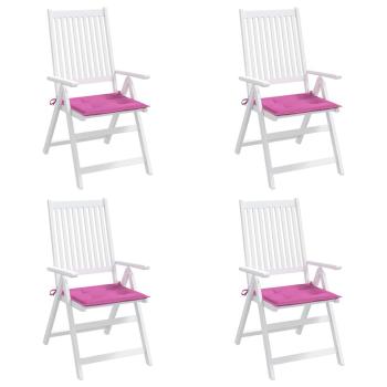 Gartenstuhl-Kissen 4 Stk. Rosa 50x50x3 cm Stoff