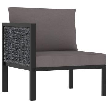 ARDEBO.de - Sofa-Eckelement mit Rechter Armlehne Poly Rattan Anthrazit