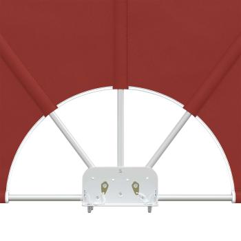 Faltbarer Terrassen-Seitenfächer Terracotta-Rot 300×150 cm