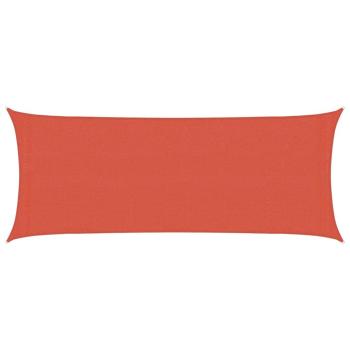 Sonnensegel 160 g/m² Terrakottarot 2x5 m HDPE