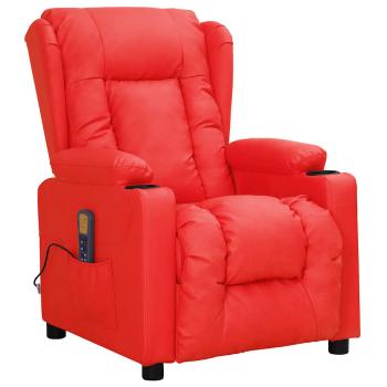 ARDEBO.de - Massagesessel Rot Kunstleder