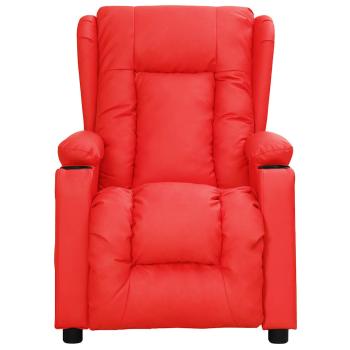 Massagesessel Rot Kunstleder