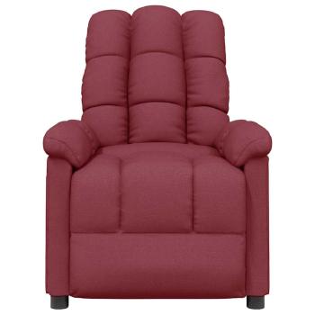 Massagesessel Weinrot Stoff