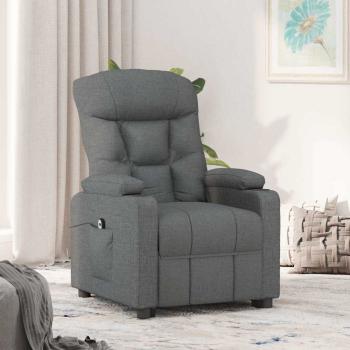 ARDEBO.de - Relaxsessel Elektrisch Dunkelgrau Stoff