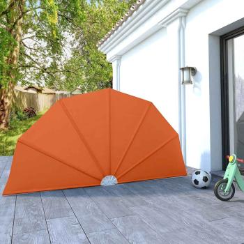 ARDEBO.de - Faltbarer Terrassen-Seitenfächer Terracotta-Rot 160 cm