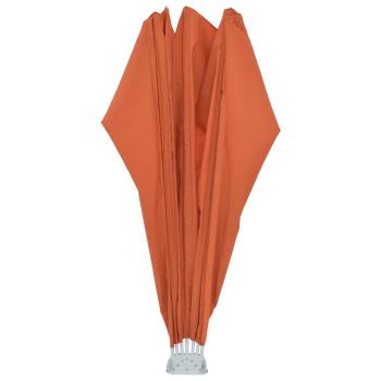 Faltbarer Terrassen-Seitenfächer Terracotta-Rot 160 cm