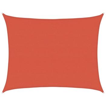 Sonnensegel 160 g/m² Terrakottarot 6x8 m HDPE