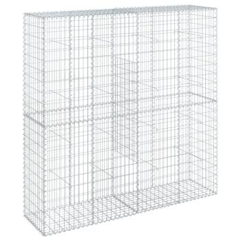 Gabione mit Deckel 200x50x200 cm Verzinktes Eisen