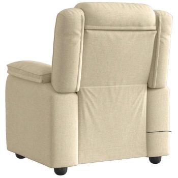 Massagesessel Creme Stoff