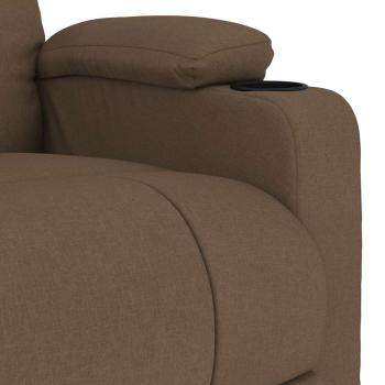 Massagesessel Braun Stoff