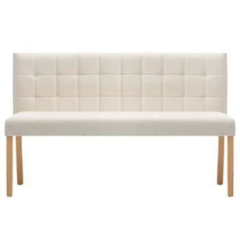Bank 140 cm Creme Samt