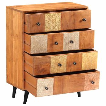 Kommode 60x30x75 cm Massivholz Akazie