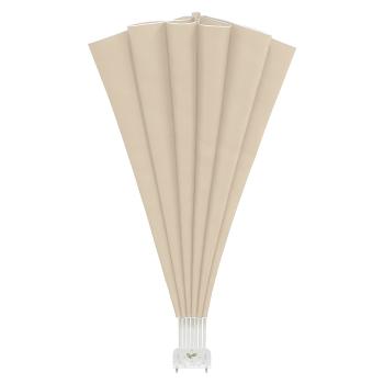 Faltbarer Terrassen-Seitenfächer Creme 200 cm