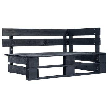 Outdoor-Sofa Paletten mit Kissen in Grau Kiefernholz