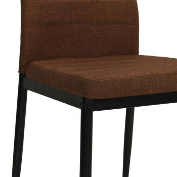 Esszimmerst?hle 6 Stk. Stoff Braun