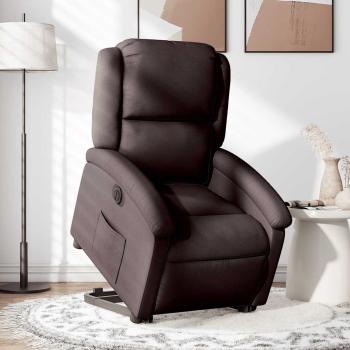 ARDEBO.de - Relaxsessel mit Aufstehhilfe Elektrisch Dunkelbraun Stoff
