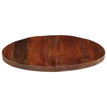 Tischplatte Ø 70x2,5 cm Rund Altholz Massiv