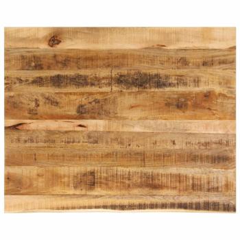ARDEBO.de - Tischplatte 110x80x2,5 cm Baumkante Massivholz Raues Mangoholz