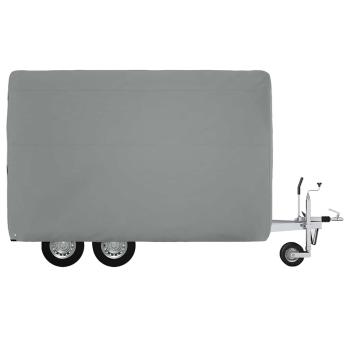 Schutzh?lle f?r Pferdeanh?nger Grau 334x148x230 cm Vliesstoff