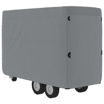 Schutzh?lle f?r Pferdeanh?nger Grau 334x148x230 cm Vliesstoff