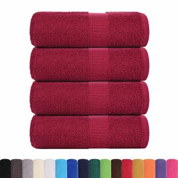 Waschtücher FROGN 4 Stk. Bordeaux 30x30 cm 360 g/m²