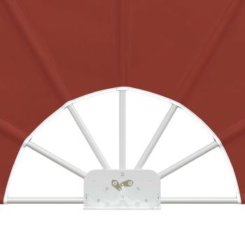 Faltbarer Terrassen-Seitenfächer Terracotta-Rot 200 cm