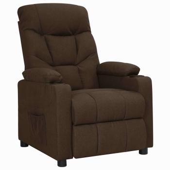 ARDEBO.de - Relaxsessel Dunkelbraun Stoff